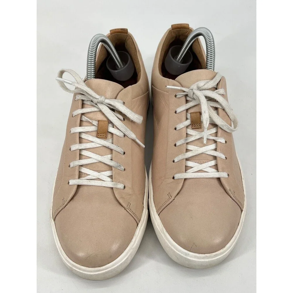Unstructured by Clarks Womens Size 9 Un Maui Lace Blush Leather Sneakers
